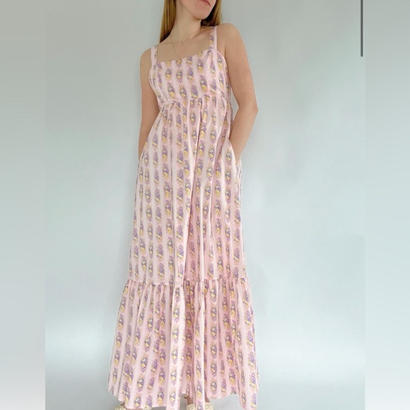 MABLE Pastel Floral Maxi Dress - Picture 2 of 10